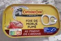 चीनी की मात्रा Foie de morue fumé au piment de Cayenne
