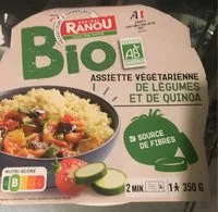 Quantité de sucre dans Assiette végétarienne de légumes et de quinoa