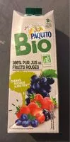 चीनी की मात्रा 100% pur jus de fruits rouges BIO