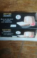Количество сахара в Bloc de foie gras de canard avec morceaux