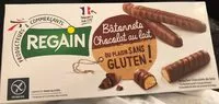 चीनी की मात्रा Batonnets enrobés de chocolat au lait sans gluten