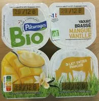 Sucre et nutriments contenus dans Paturages bio