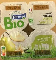 Sokerin määrä sisällä Yaourt brassé poire vanille BIO
