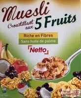 Sucre et nutriments contenus dans Neto