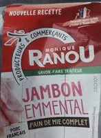Jumlah gula yang masuk Sandwich jambon emmental mayo - pain complet