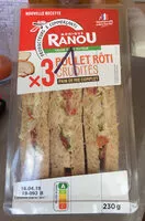 Quantité de sucre dans Sandwichs au poulet