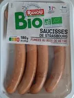Zuckermenge drin Saucisse de strasbourg Bio