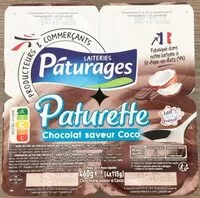 Amount of sugar in Paturette choco saveur coco