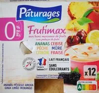 Quantité de sucre dans Frutimax yaourt aux fruits 0%