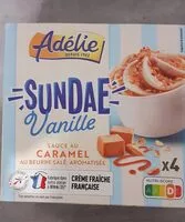 Cantidad de azúcar en Sundae vanille, sauce caramel beurre salé