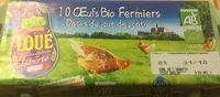 Sucre et nutriments contenus dans Oeufs bio fermiers de loue