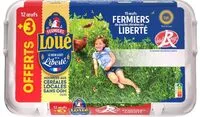 Jumlah gula yang masuk 12 oeufs fermiers label rouge de loué + 3 offerts