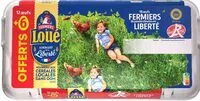 Jumlah gula yang masuk 12 oeufs fermiers label rouge de loué + 6 offerts