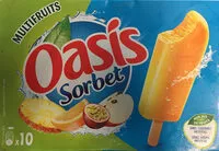 चीनी की मात्रा Sorbet multifruits Oasis