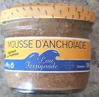 Suhkru kogus sees Mousse d'anchoïade