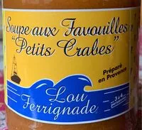 Suhkru kogus sees Soupe aux Favouilles "Petits Crabes"