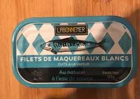Jumlah gula yang masuk Filets de maquereau blancs