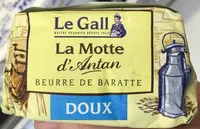 चीनी की मात्रा Beurre de baratte doux - La motte d'Antan
