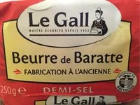 含糖量 Beurre de baratte Demi-sel