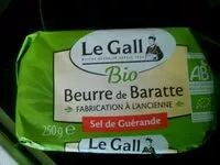 含糖量 Beurre de Barratte bio au sel de Guérande