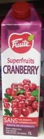 Jumlah gula yang masuk Superfruits Cranberry