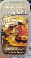 Zuckermenge drin Bruschetta Mascarpone Aubergine, Olives
