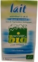 Quantité de sucre dans Lait stérilisé UHT agriculture biologique