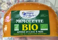Cantidad de azúcar en Mimolette Bio (27% MG)