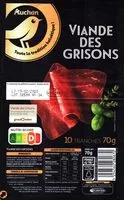 चीनी की मात्रा Viande des Grisons 10 tranches