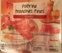 İçindeki şeker miktarı Poitrine tranches fines fumee