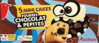 入っている砂糖の量 Mini cakes fourés chocolat et pépites