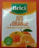 Sucre et nutriments contenus dans Brici