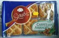चीनी की मात्रा Carrés aux amandes