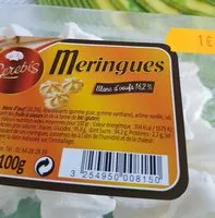 चीनी की मात्रा 100G Meringues Serebis