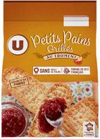 Suhkru kogus sees Petits pains grillés au froment