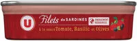Jumlah gula yang masuk Filets de sardines tomate ,basilic et olives