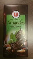 चीनी की मात्रा Tablette de chocolat noir aux amandes