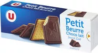 Quantité de sucre dans Biscuits petit beurre chocolat lait fourré