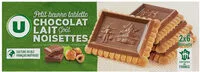 Количество сахара в Petit Beurre tablette au chocolat au lait goût noisettes