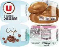 Quantité de sucre dans Crème dessert au café