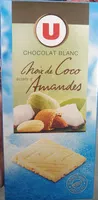 Quantité de sucre dans Chocolat blanc Noix de Coco Amandes