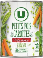 Jumlah gula yang masuk Petits pois extra-fins et carottes à l'étuvée