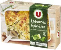 Sokerin määrä sisällä Lasagnes au chèvre et épinards