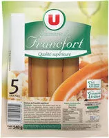 Quantité de sucre dans Saucisses de Francfort