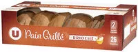 İçindeki şeker miktarı Pain Grillé Brioché
