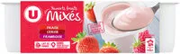 Quantité de sucre dans Yaourts brassés sucrés à la pulpe de fruits rouges