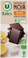 Quantité de sucre dans Chocolat noir Orange Bio