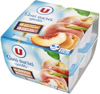 Количество сахара в Purée pommes pêches / Spécialité de pommes abricots sans sucres ajoutés