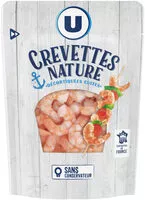 चीनी की मात्रा Crevettes nature cuites et décortiquées