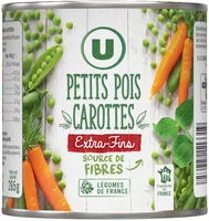 Jumlah gula yang masuk Petits pois extra fins et carottes à l'étuvée